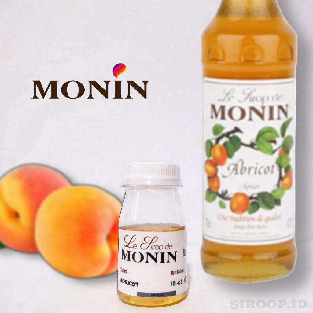 

Monin Apricot Syrup Repack 30ml 75ml 100ml