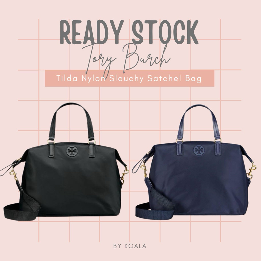 Tas Tory Burch Tilda Nylon Slouchy Satchel Bag