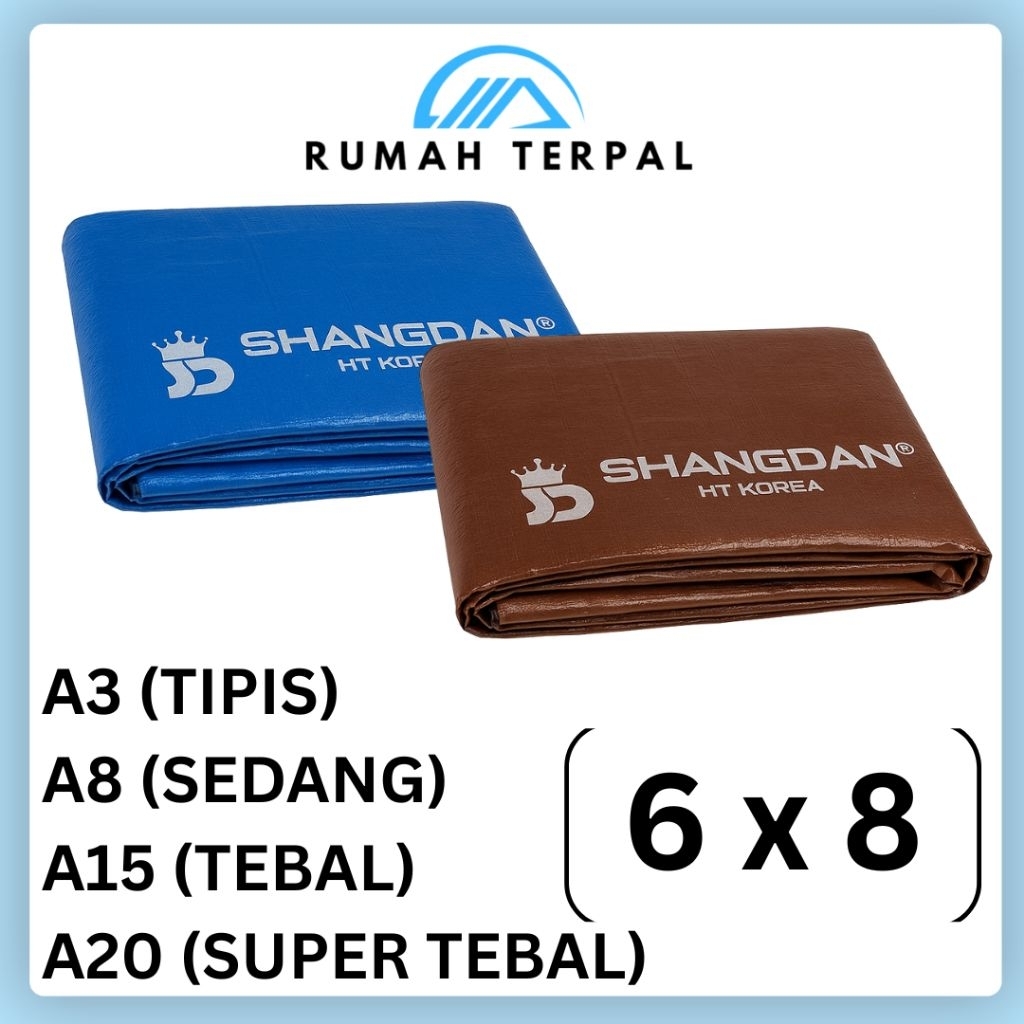 TERPAL 6X8 TERPAL PLASTIK KOREA A3 A8 A15 TERPAL TENDA PROYEK BANGUNAN TRUK PICK UP WARUNG GEROBAK