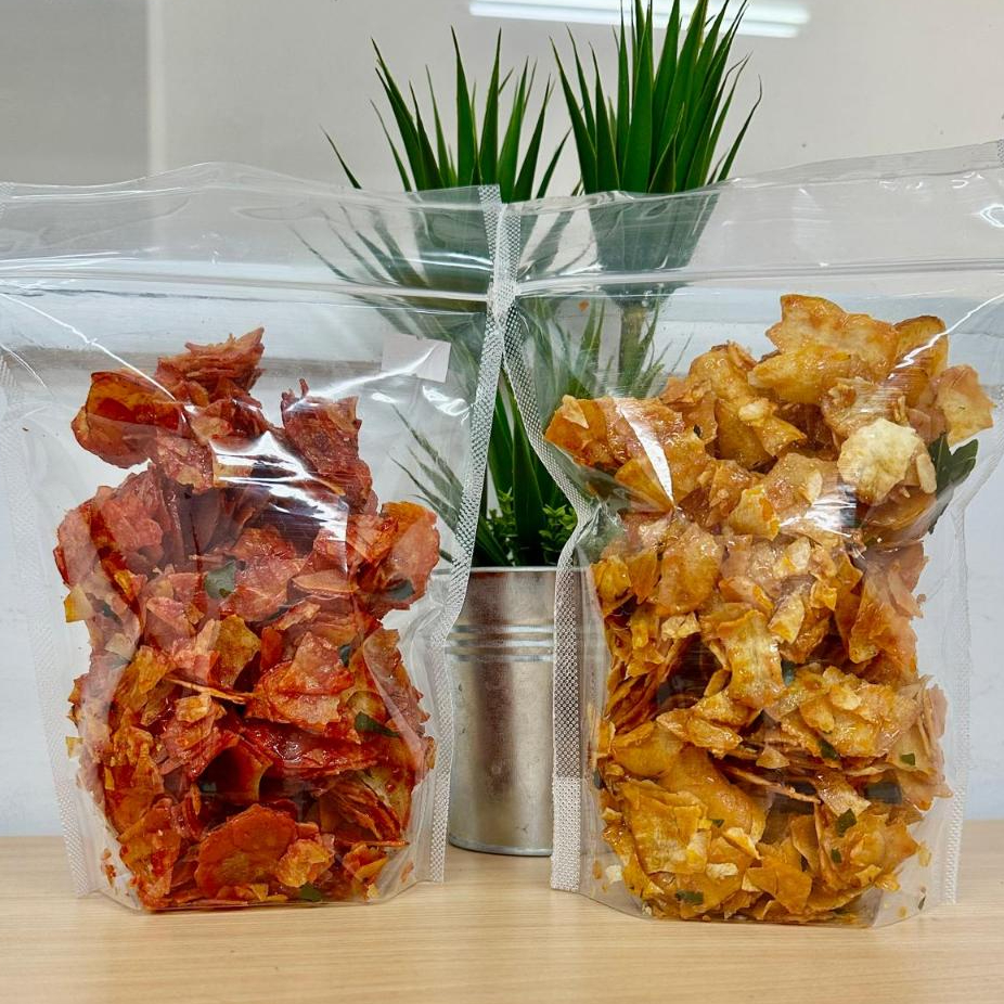 

KERIPIK SINGKONG BUMBU PEDAS MANIS RUJAK DAN BALADO