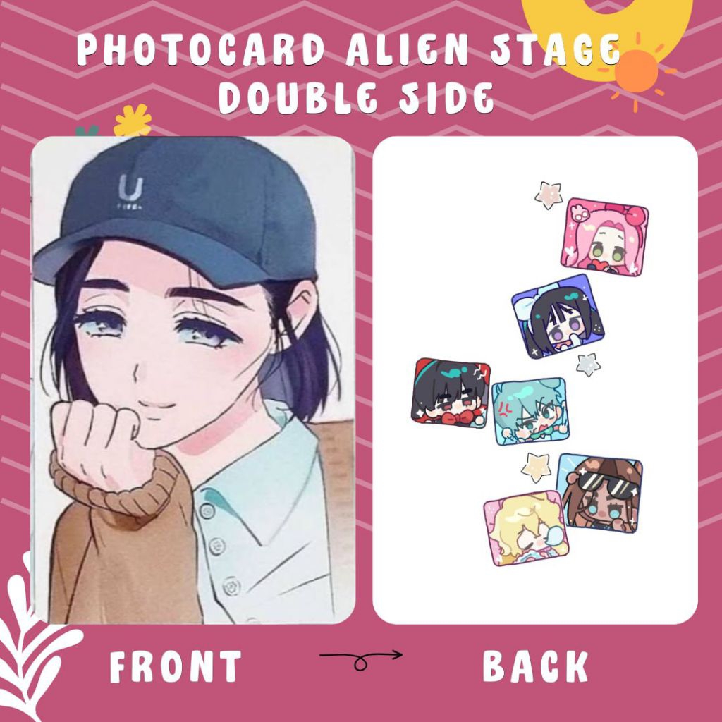 [JASA CETAK] PHOTOCARD ALIEN STAGE DOUBLE SIDE TERMURAH