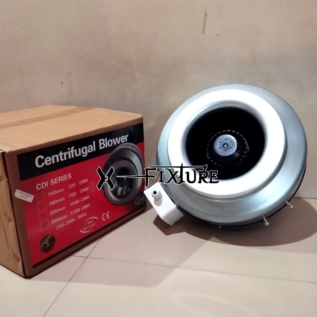 Blower Hisap 4 Inch Centrifugal Blower Hisap Duct Inline Fan CKE CDI