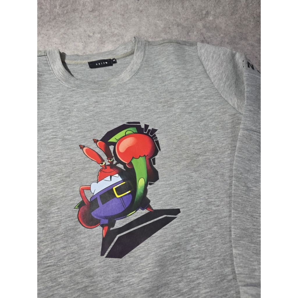SWEATER CREWNECK EUGENE HAROLD KRABS AKA MR. KRABS SPONGEBOB SQUAREPANTS CHARACTER BY UGIZ KOREA