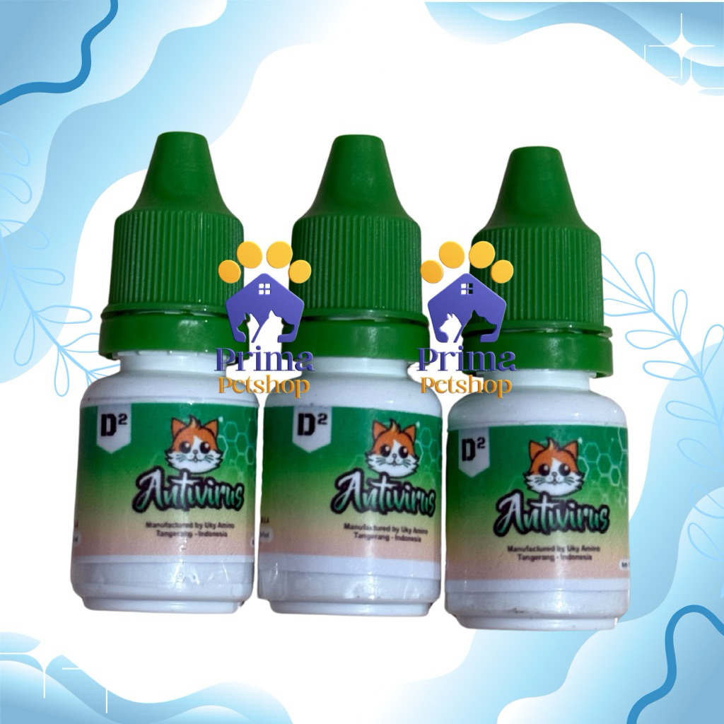 antivirus D2 cair obat flu muntah batik virus calici kucing