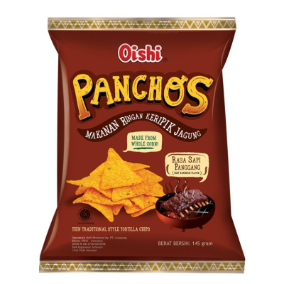 

Oishi Panchos Keripik Jagung Sapi Panggang 145 g