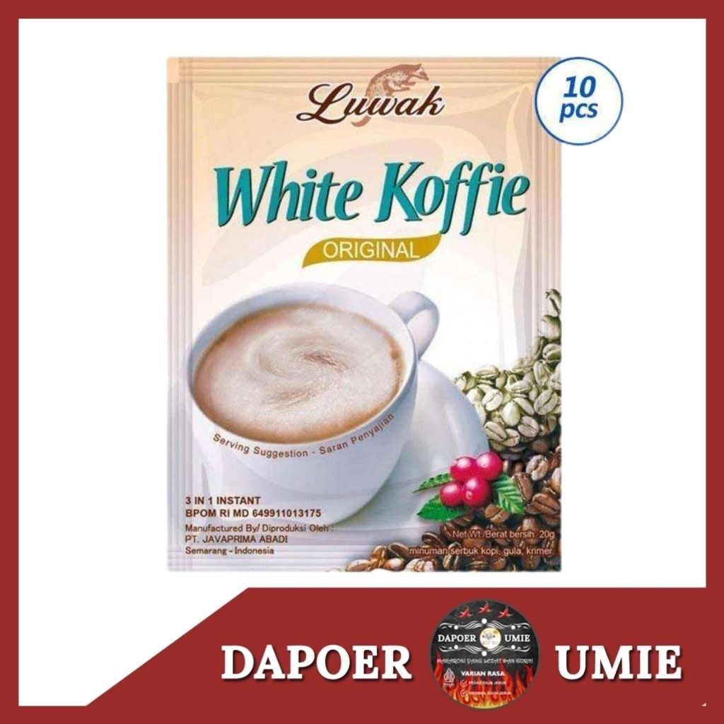 

LUWAK White Koffie 1 renceng 10 pcs