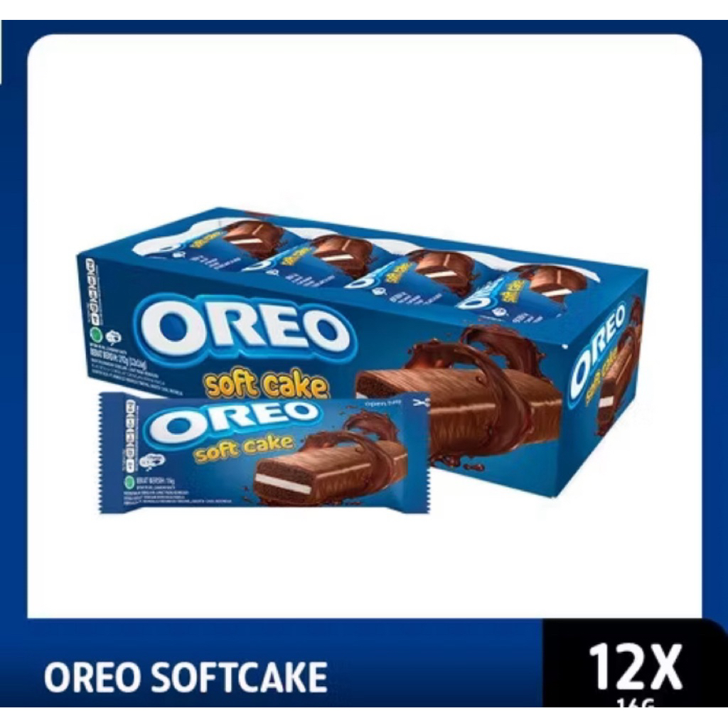 

(SNACK GROSIR)Oreo softcake rasa cokelat 1box isi 12pcs