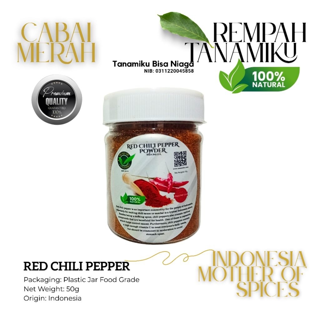 

Bumbu Masak Bubuk Cabai Merah 50 gram