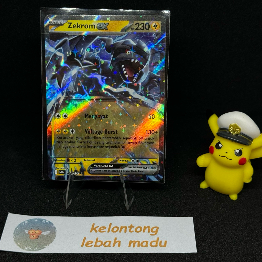 Zekrom EX RR - Hitam & Putih