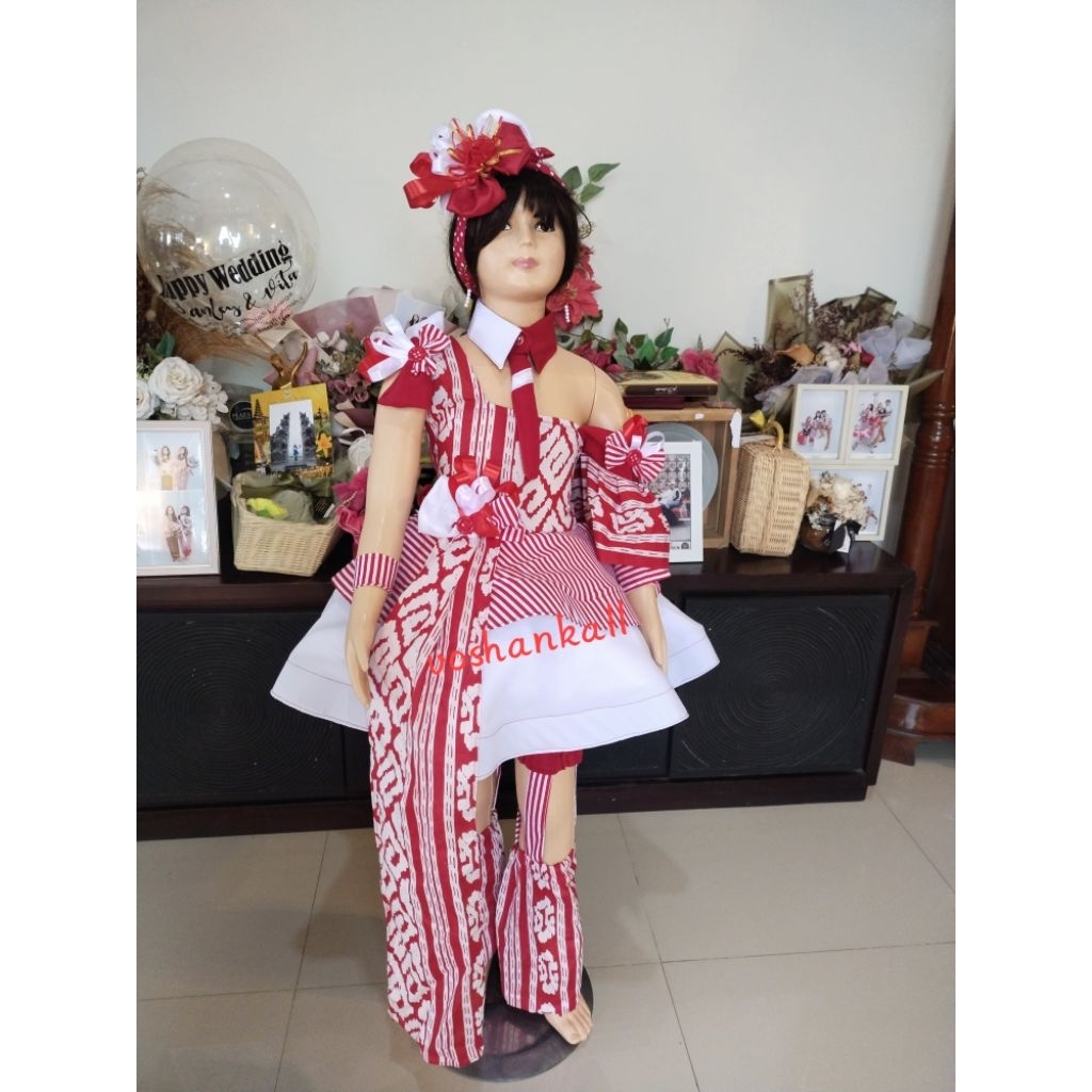 kostum merah putih anak cesa