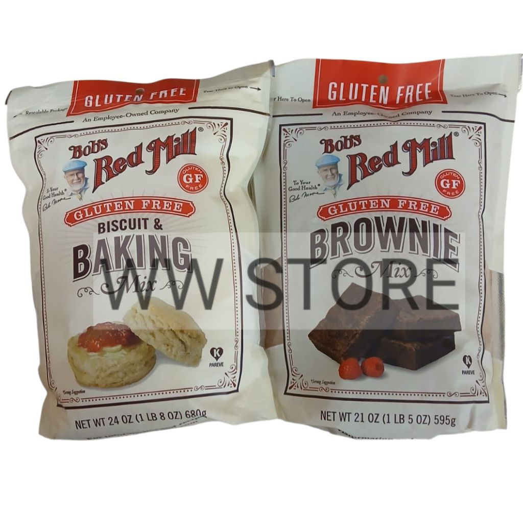 

Tepung premiks untuk kue bronis produk biskuit & bakeri istimewa BEBAS GLUTEN FREE Bob's Red Mill BROWNIE 595g BISCUIT & BAKING 680g Mix