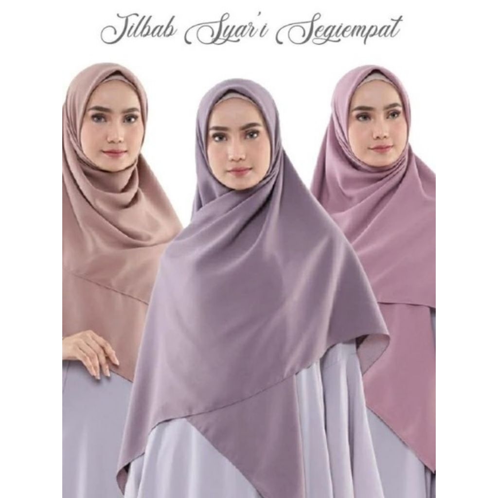 TERMURAH SEGI EMPAT SYAR'I JUMBO CERUTY BABYDOLL / JILBAB SEGI EMPAT SYAR'I
