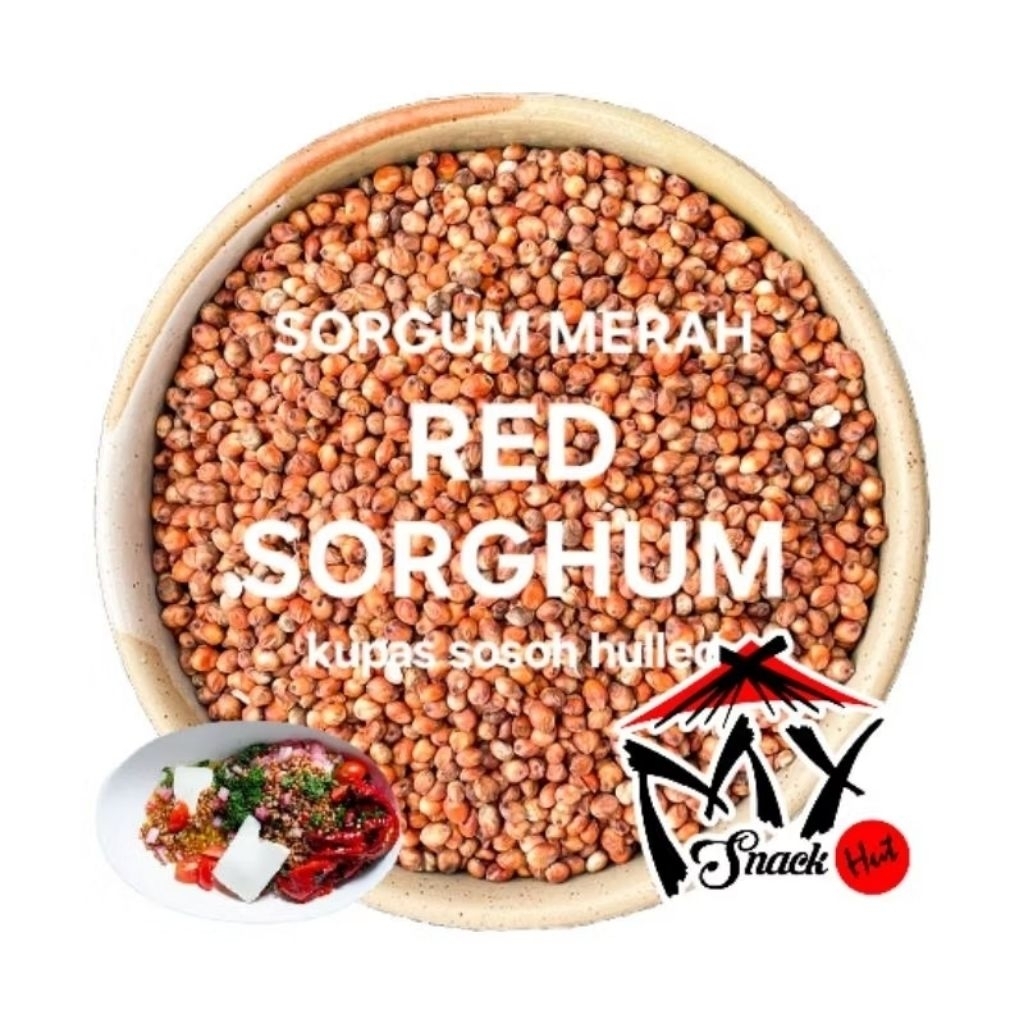 

BIJI SORGUM MERAH 100GR RED SHORGUM SORGHUM JOWAR SIVAPPU CHOLAM DURRA MILLET UPMA DOSA PANCAKE BUBUR