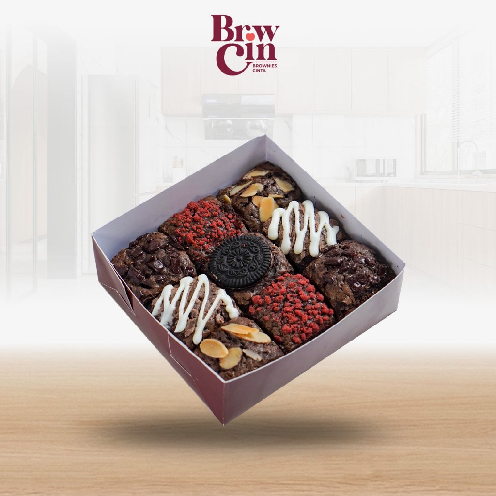 

Brownies Fudy Mini Size | Brownies Panggang | Brownies Oven | Ukuran 10x10 | Brownies Cinta