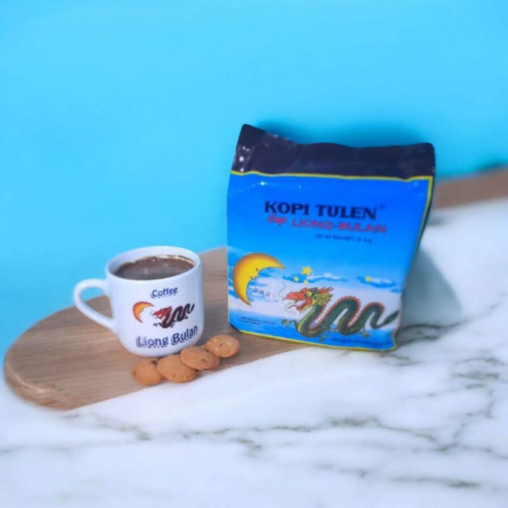 

Kopi liong bulan tanpa gula isi 1 pack isi 30 coffe