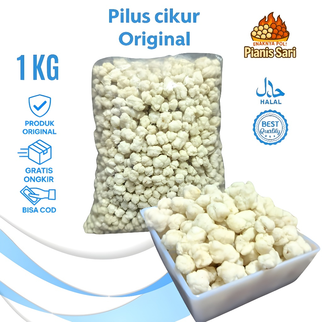 

Pilus Cikur 1KG TERMURAH Original & Pedas | Snack Tradisional Khas Sukabumi
