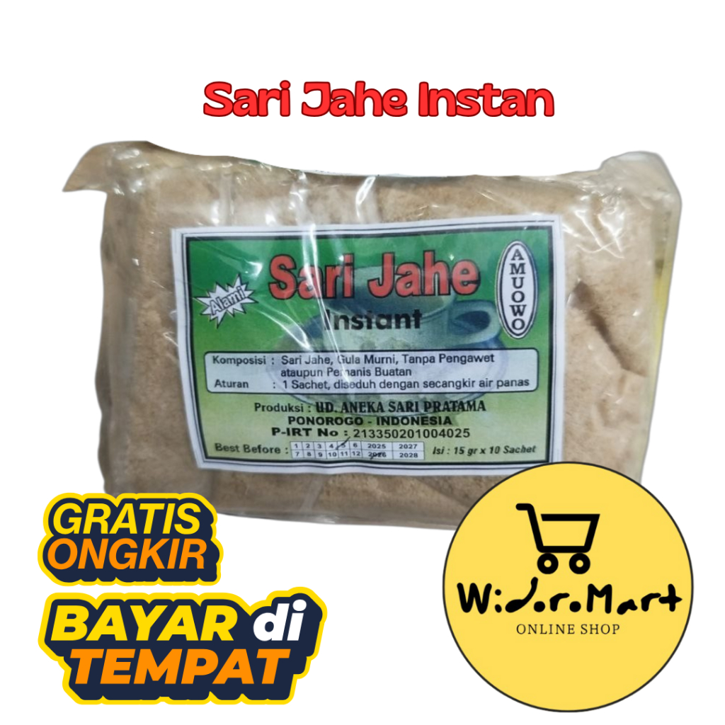 

Wedang Jahe Instan 15gr x 10 1pack Minuman Tradisional