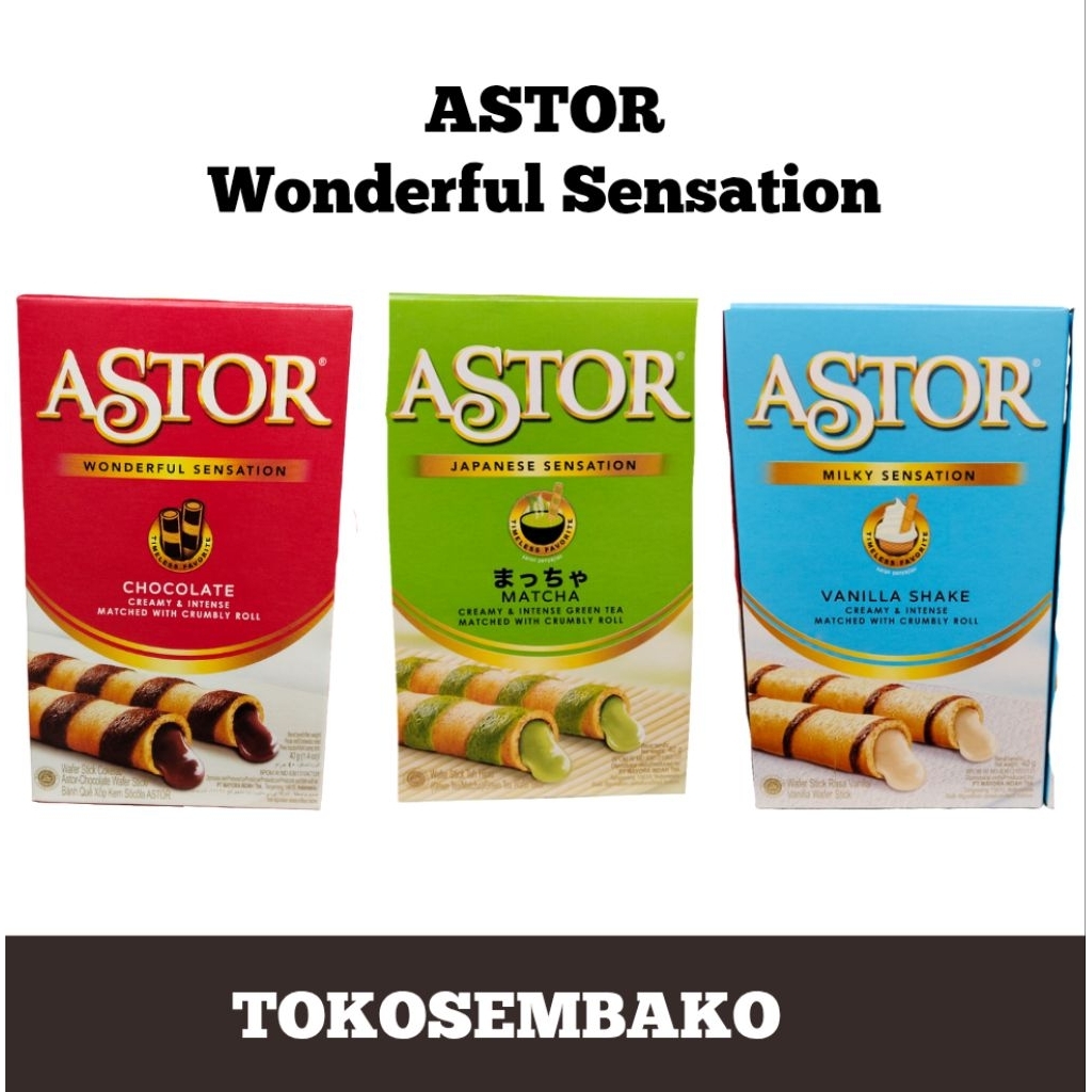 

Astor Wonderful Sensation Chocolate, Matcha, and Vanilla