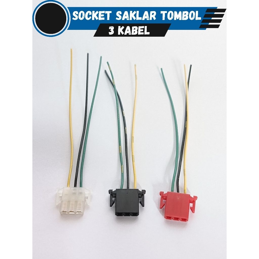 socket tombol saklar 3 kabel