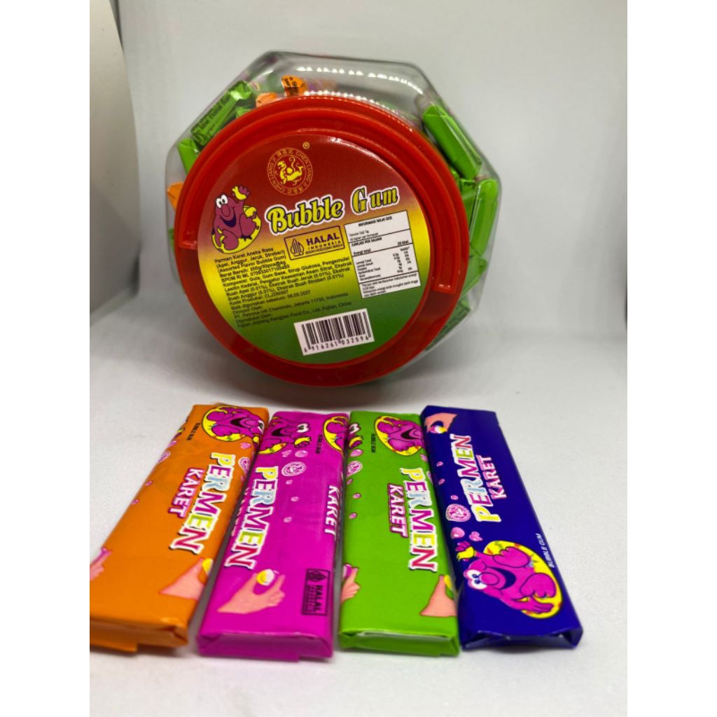 

Chen Liang ji-permen karet tato toples isi 50 pcs (Bubble Gum)