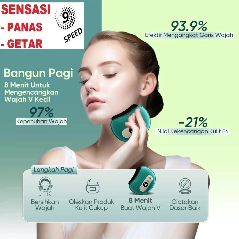 GuaSha Pemijat Elektrik Pijat Wajah Elektrik Pengikisan Tubuh dan Wajah