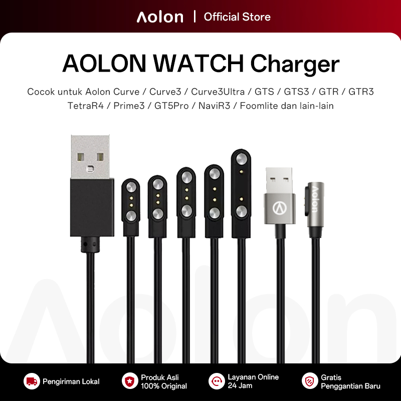 AOLON Smartwatch Charger Wireless Magnetic For CURVE/GT5 PRO/NAVI R/GTS/FOOMLITE Smart Watch Charger