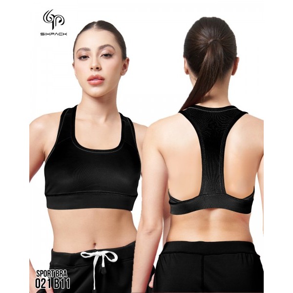 Sport Bra Wanita Olahraga Gym Yoga Fitness Zumba Aerobic - Model Basic By Sixpack Kode B11