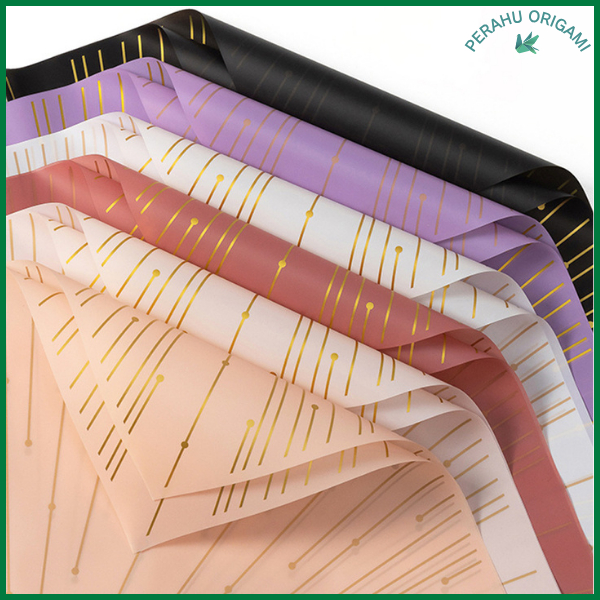 

PACK 20 Kertas Buket Meteor Cellophane Flower Wrapping KB6081