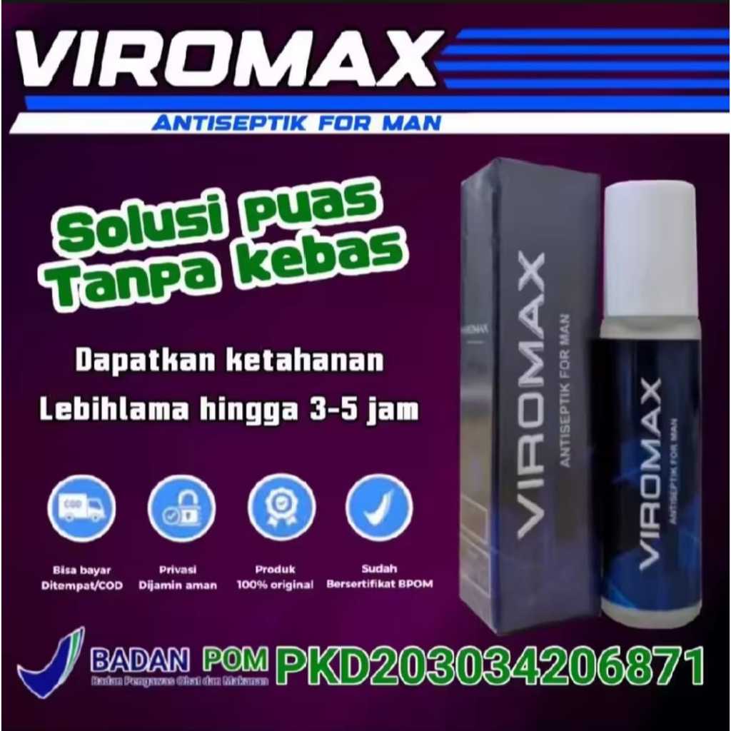 NEW VIROMAX MAGIC ROLL ON OBAT TRADISIONAL KHUSUS PRIA TAHAN LAMA BERHUBUNGAN INTIM TANPA EFEK SAMPI