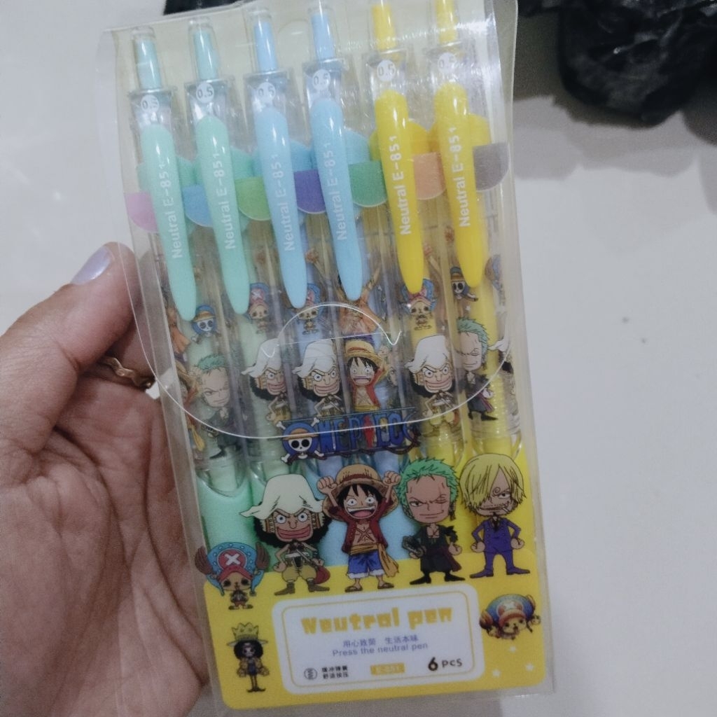 

[COD] 6 Pcs Pen One Piece