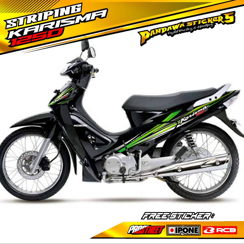 STRIPING VARIASI HONDA KARISMA 125 D / STICKER LIST VARIASI MOTOR KARISMA 125 D