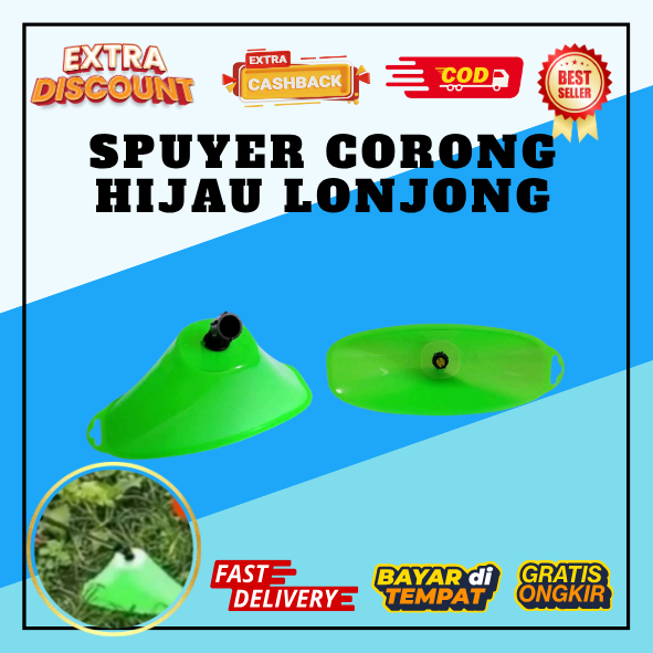 SPUYER / NOZZLE SPRAYER / NOZZLE CORONG SPRAYER WARNA HIJAU LONJONG