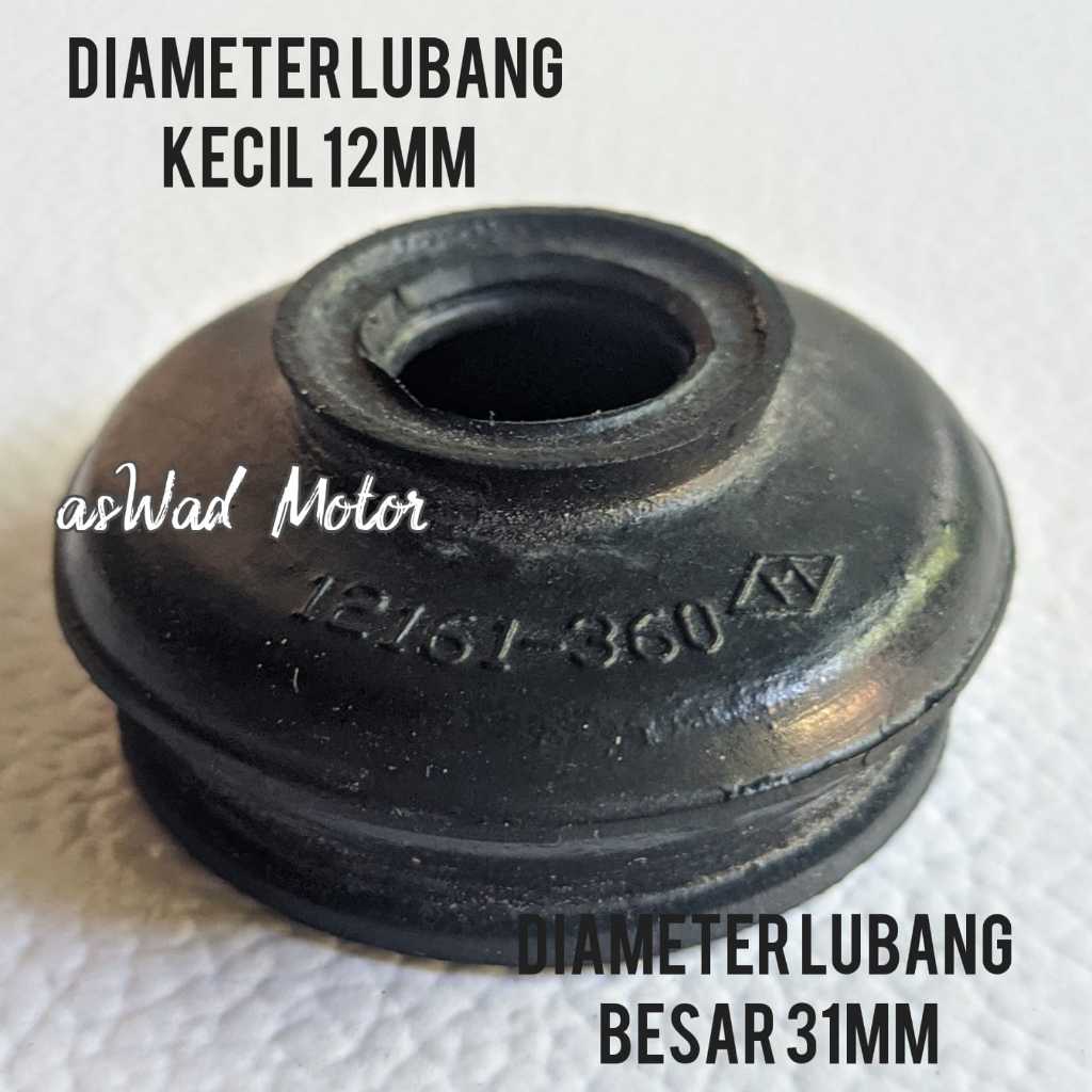 Karet Tutup Ball Joint 12X31MM  Universal Tie Rod Boot Stabil Original Mobil Tierod Terot Terod