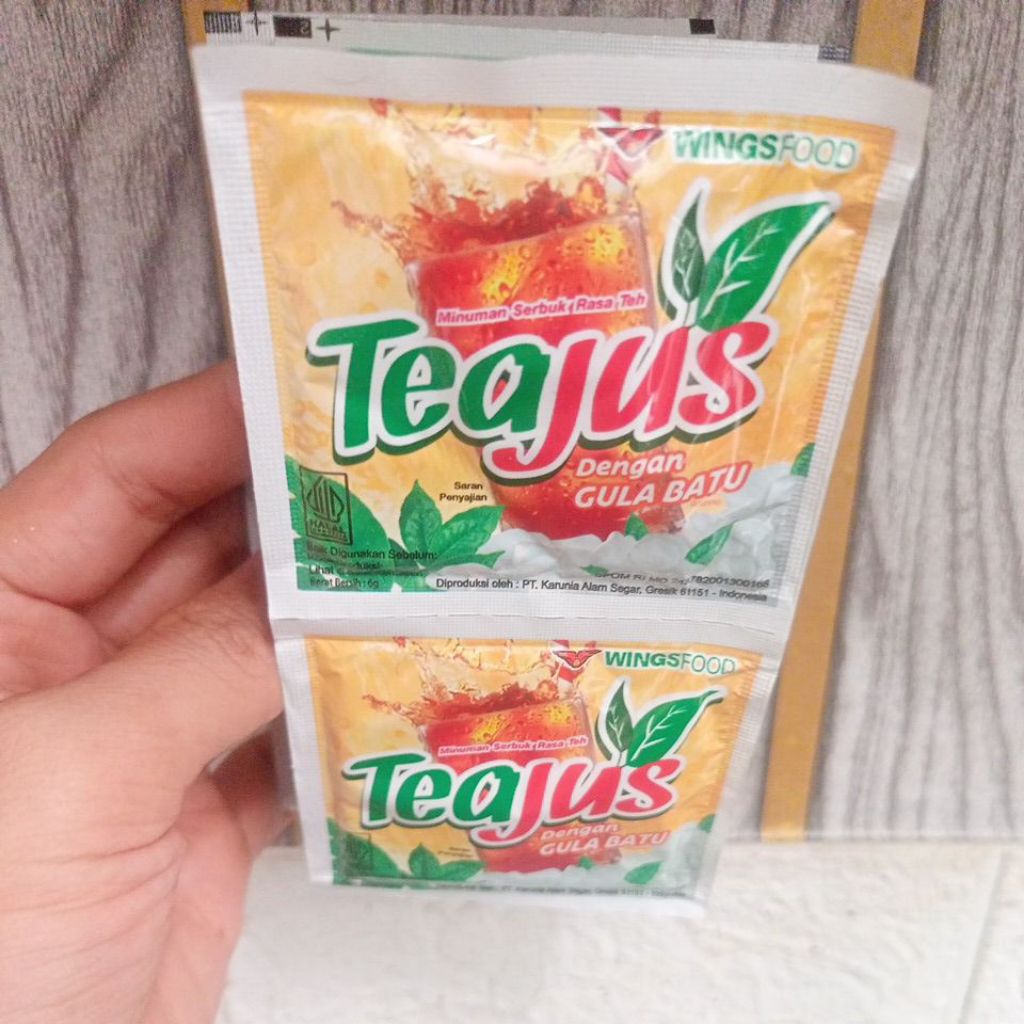 

TeaJus Gula Batu 1 Renceng isi 10 Bungkus
