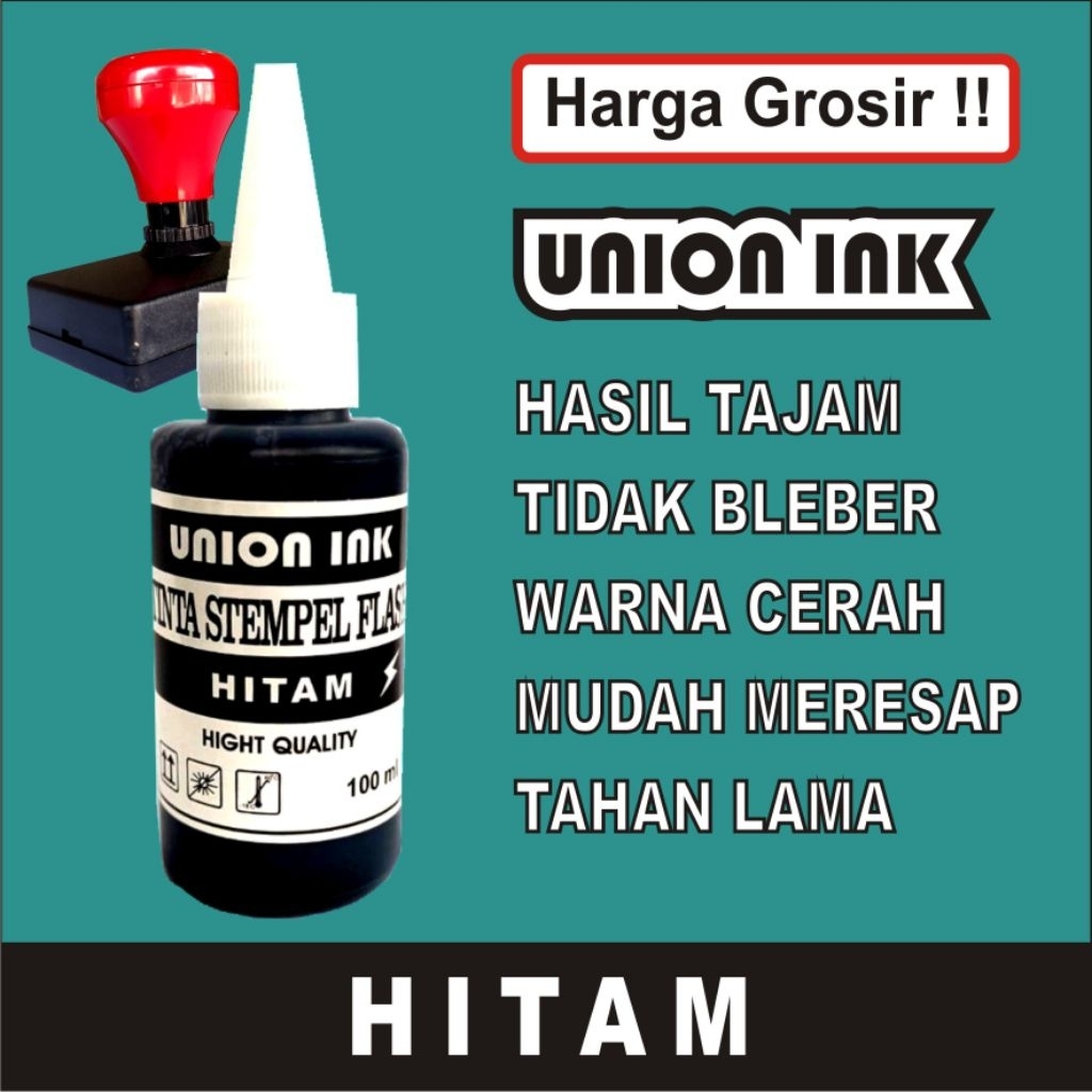 

Tinta stempel flash otomatis 100ml warna hitam