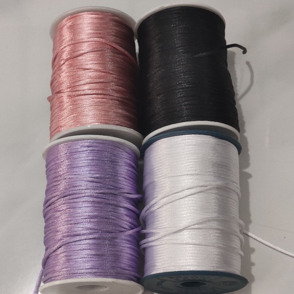 

Tali Satin 1 MM 2MM ll Tali Simpul Cina ll Tali Aksesoris