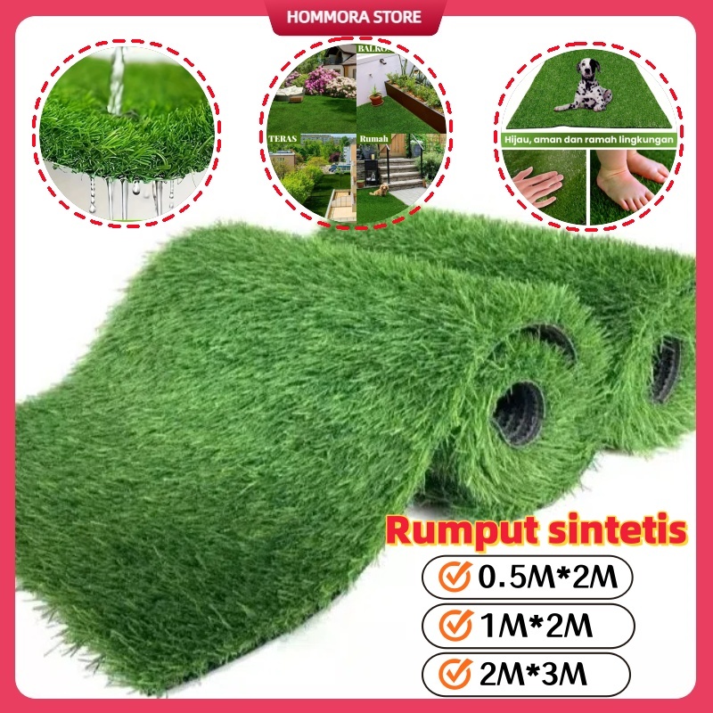 Rumput Sintetis / Meteran Rumput Plastik Rumput Buatan Karpet / rumput sintetis dekorasi / rumput pa
