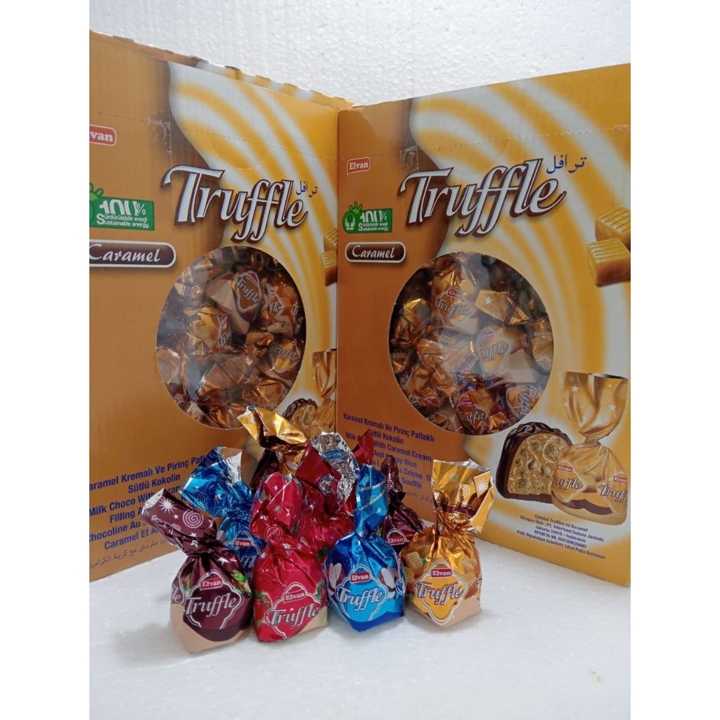 

Coklat Arab Truffle Premium mix's 500gram Best Seller Asli Coklat Turki Elvan Truffle Premium mix's 500gram Best Seller