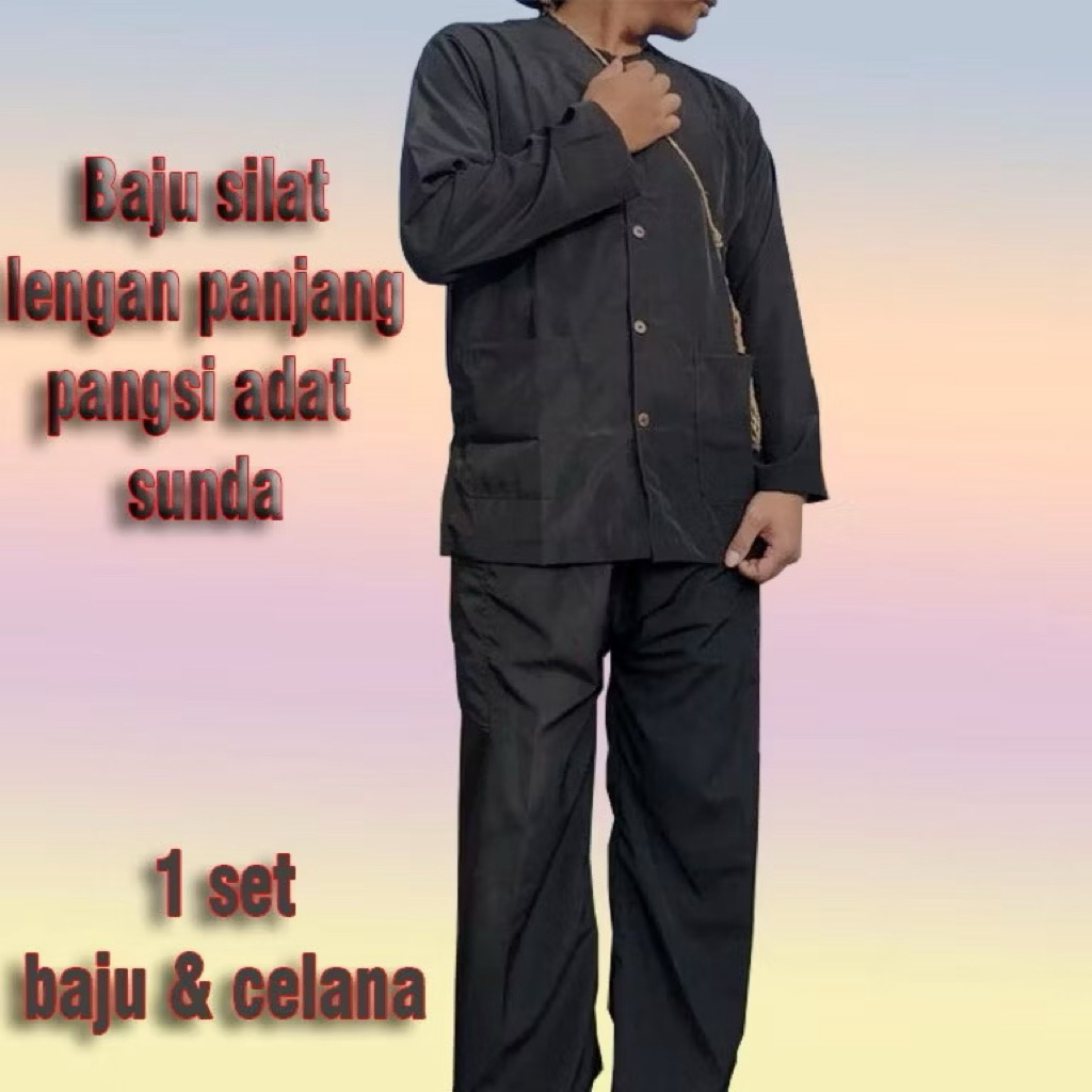Setelan Baju Pangsi Sunda Dewasa Lengkap  Setelan Pangsi Dewasa Bahan Bestway