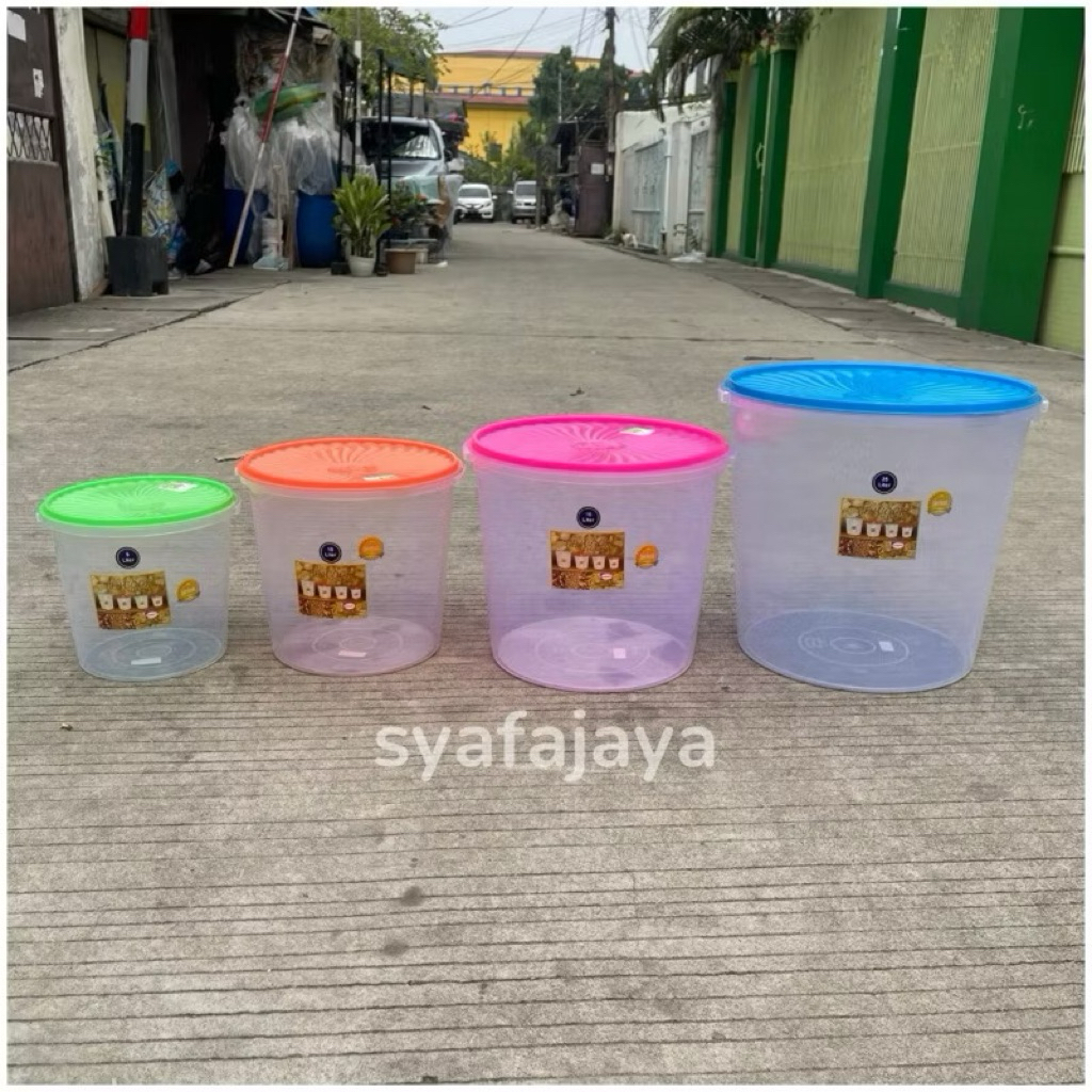 SHINPO Toples Krupuk Ukuran 5 Liter - 10 Liter - 16 Liter - 25 Liter - 30 Liter / Toples Kue/ Toples