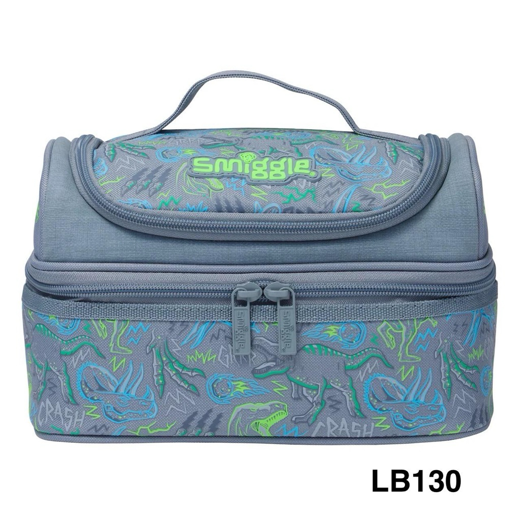 Lunchbag Smiggle Double Decker Dino Abu
