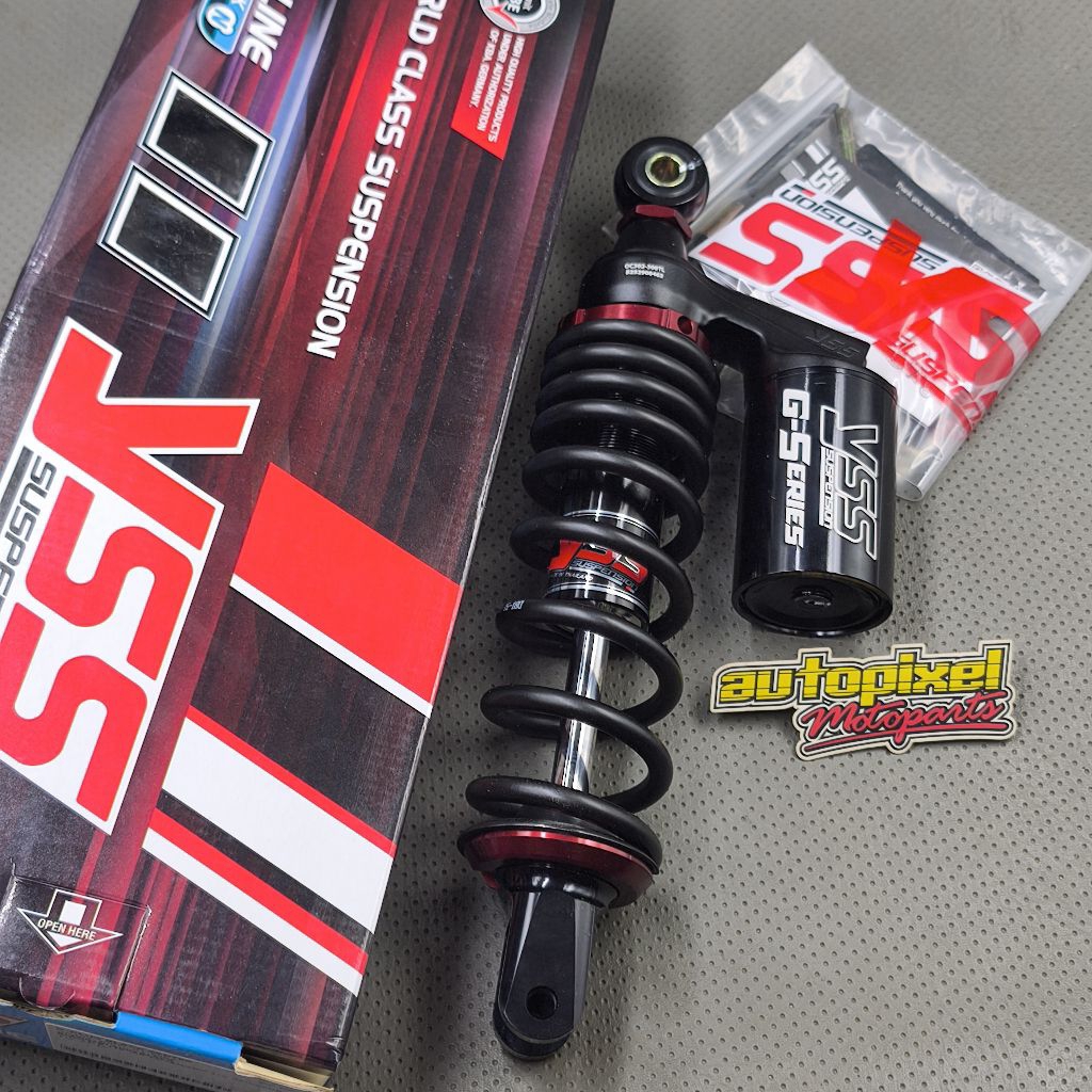 Shock Yss G+ Series Full Black Mio Soul Fino 300mm YSS Original
