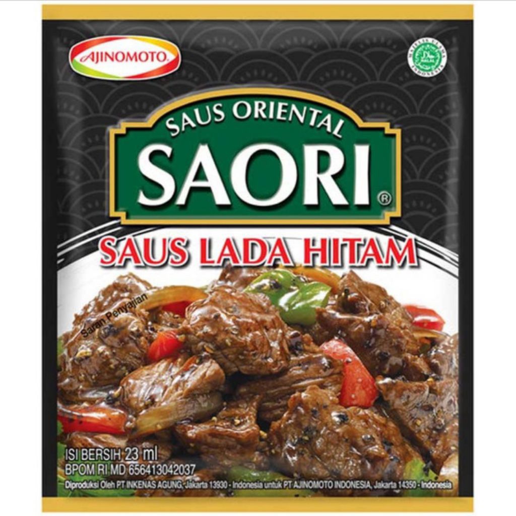 

Saori Saus Lada Hitam Sachet 23ml