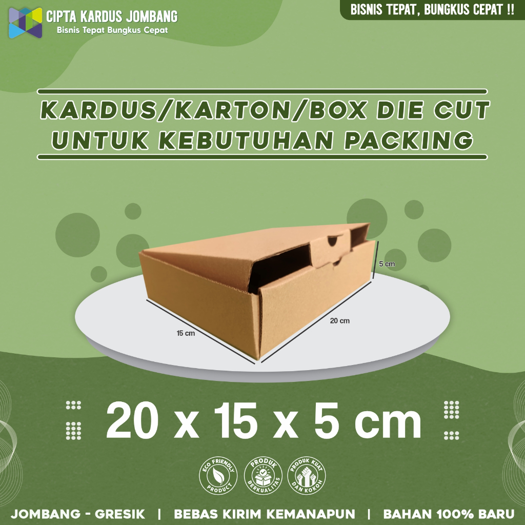 

Kardus Die Cut 20x15x5 | Box Hampers | Karton Packing