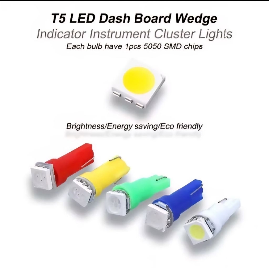 LAMPU SPIDO MOTOR MOBIL T5 LED TANCAP KECIL 1 MATA SPEEDOMETER TERANG