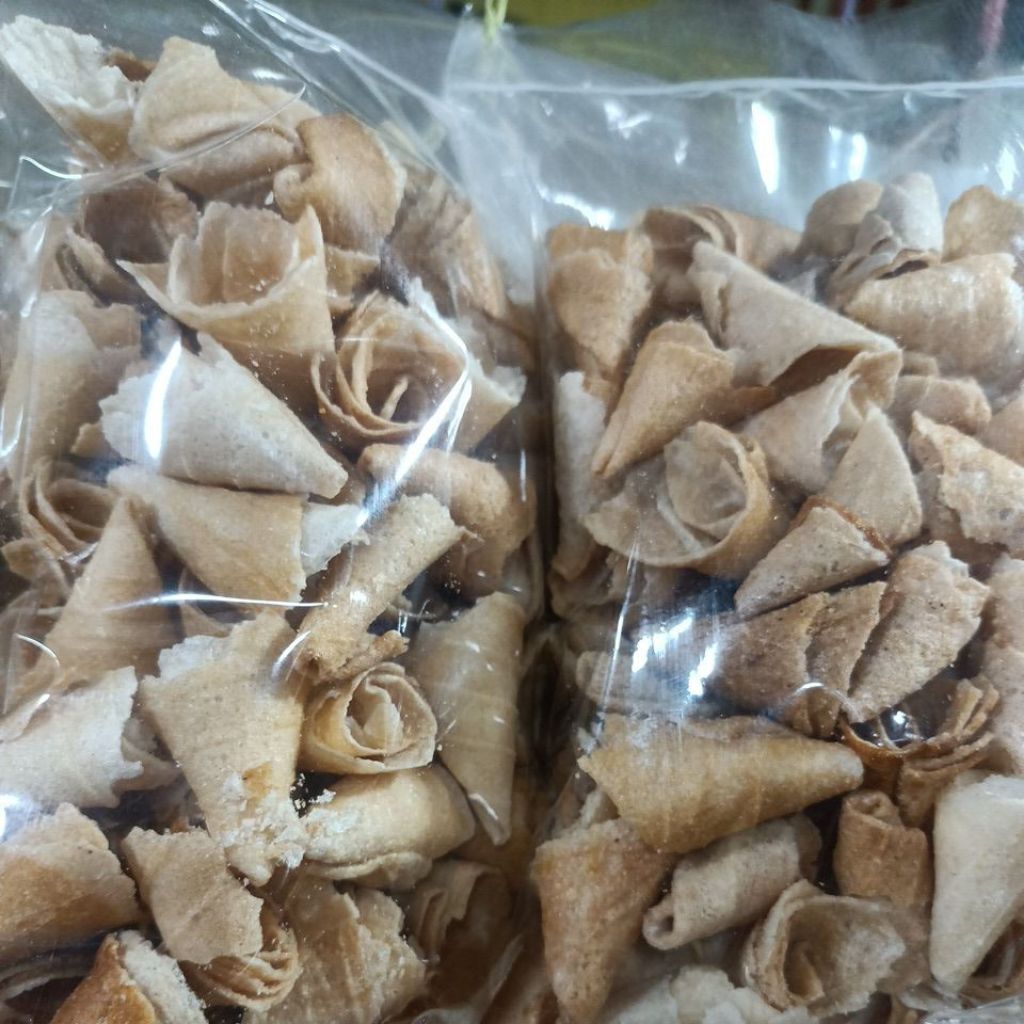 

Camilan opak Gambir contong rasa jahe & wijen 500g