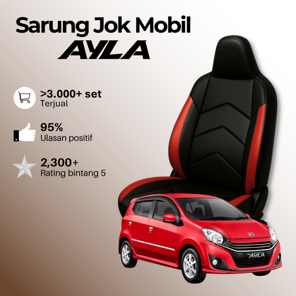 SARUNG JOK AGYA AYLA COVER JOK KULIT AGYA AYLA BAHAN KULIT SINTETIS TERMURAH LANGSUNG PRODUSEN