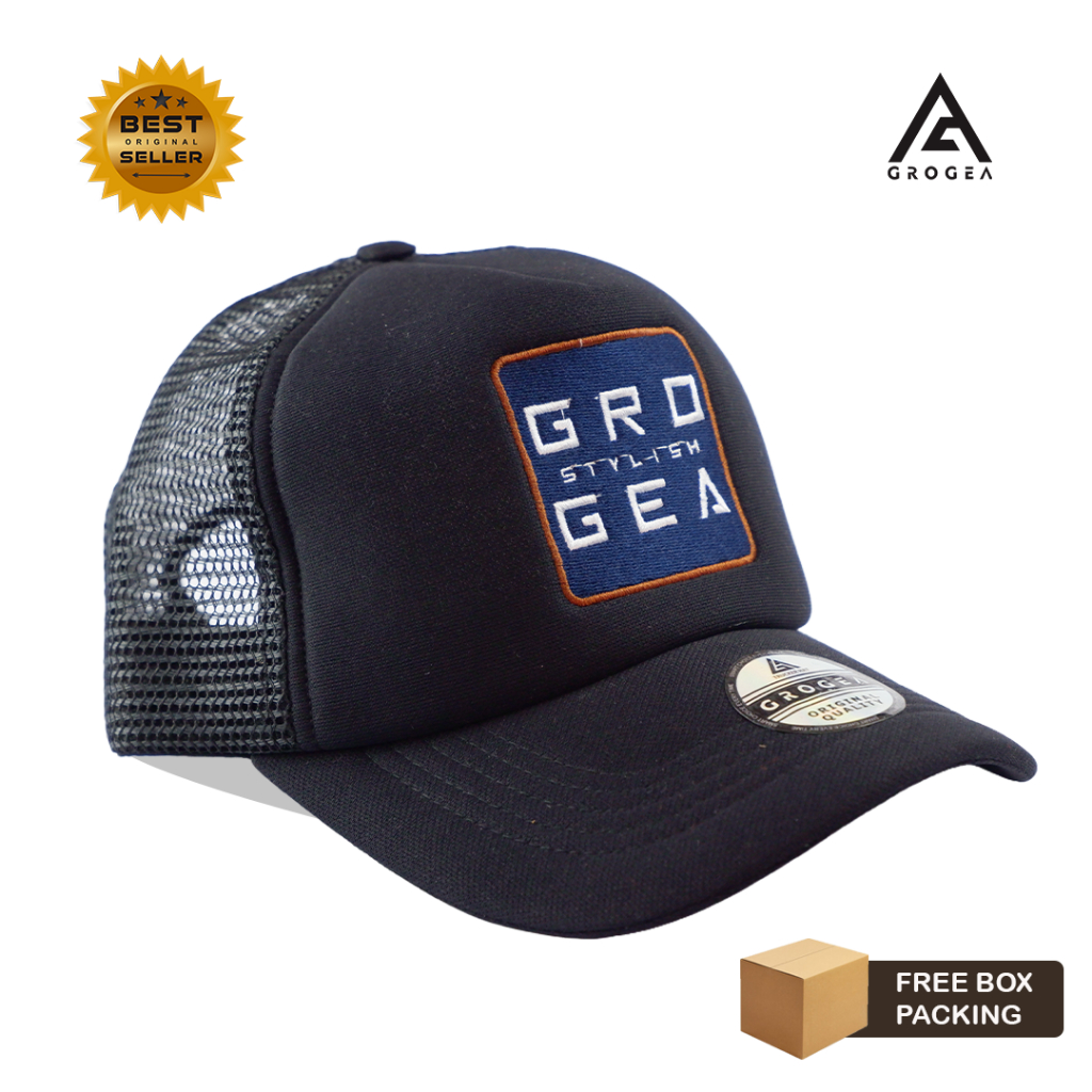 Topi Trucker Hat Grogea Original – GA 02 Lotto Topi Jaring Fashion Pria Wanita Distro Casual Kekinia
