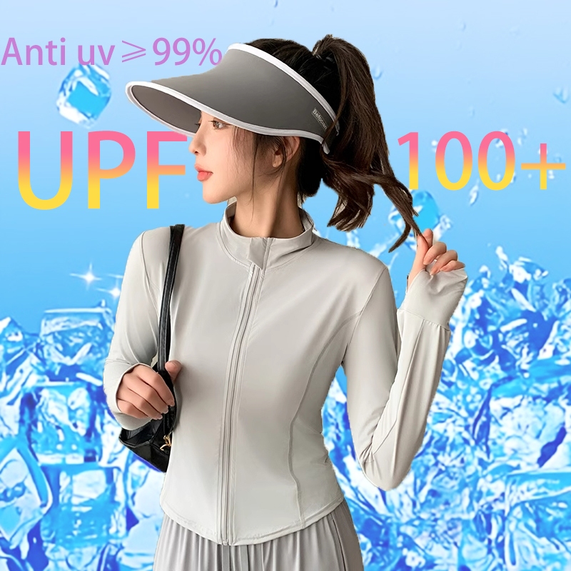 Jaket olahraga wanita jaket anti uv baju olahraga wanita Lengan Panjang jaket uv jaket fit body wani