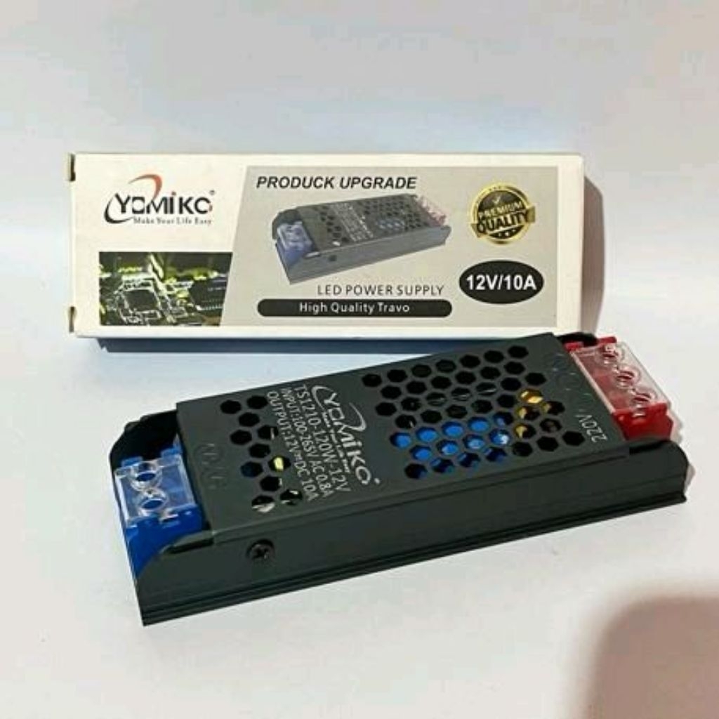 TRAVO LED POWER SUPPLY TRAFO SLIM 10A 12V YOMIKO